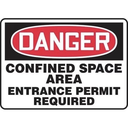 Accuform OSHA DANGER SAFETY SIGN CONFINED MCSP109XP MCSP109XP